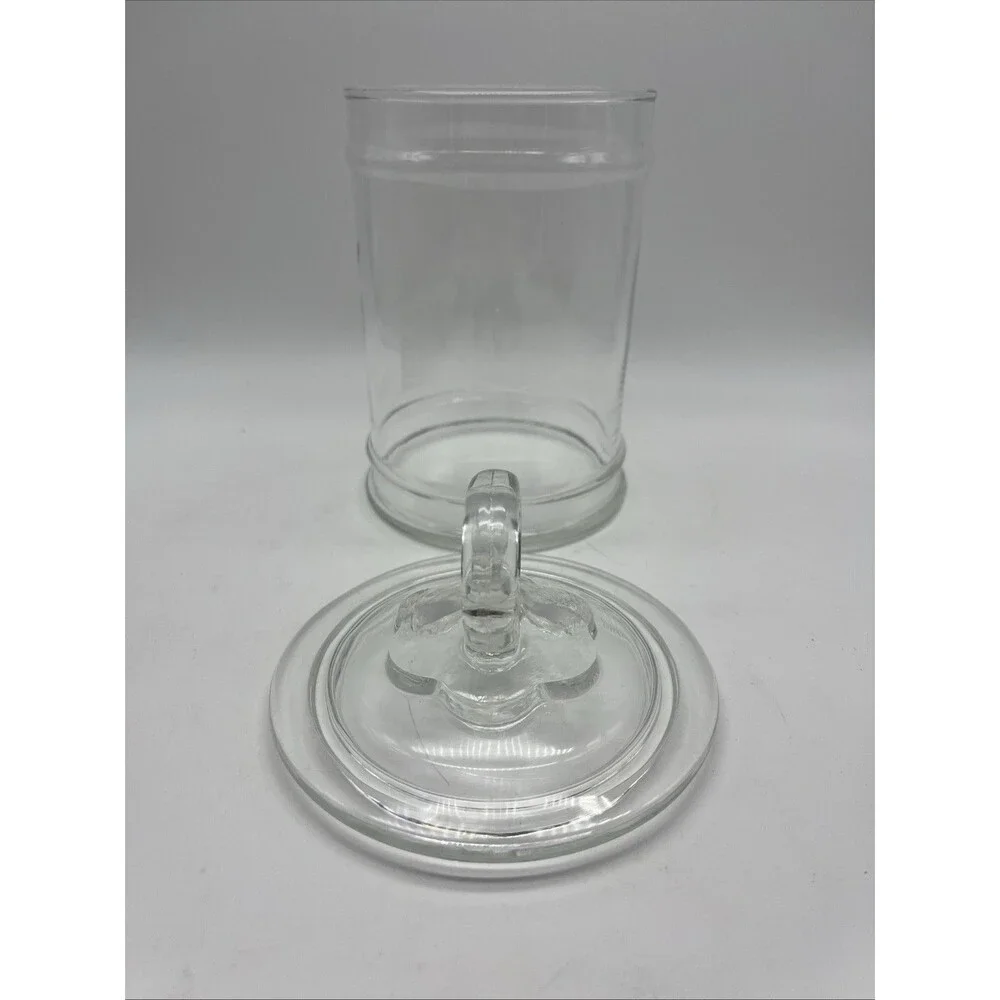 Vintage Glass Apothecary Jar w/ Lid, Storage Container